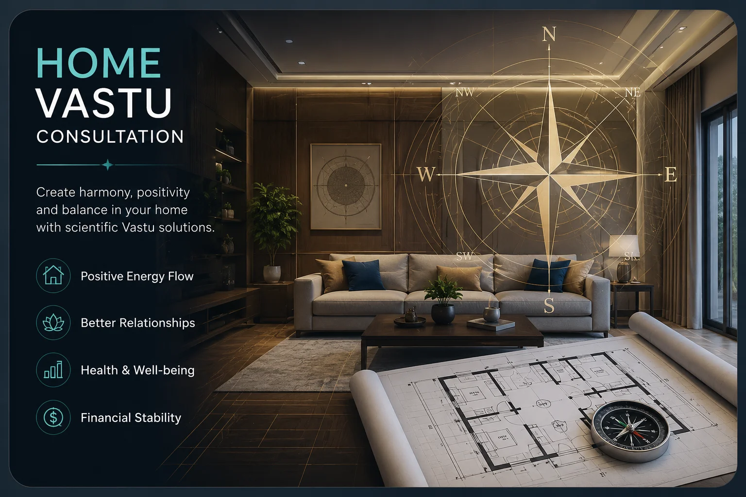 Home Vastu Consultation for positivity and energy balance