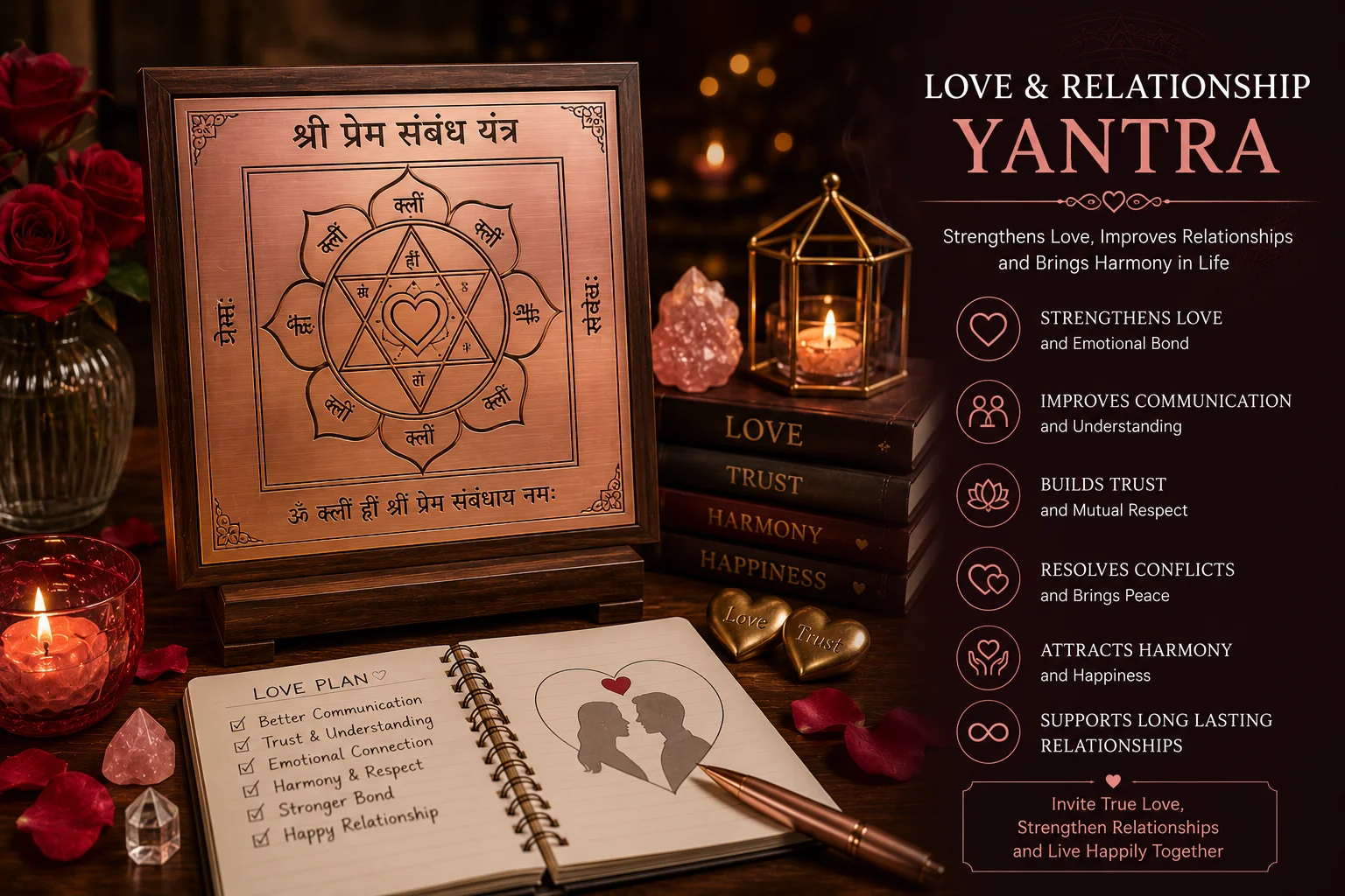 Love and Relationship Yantra for harmony trust and emotional balance