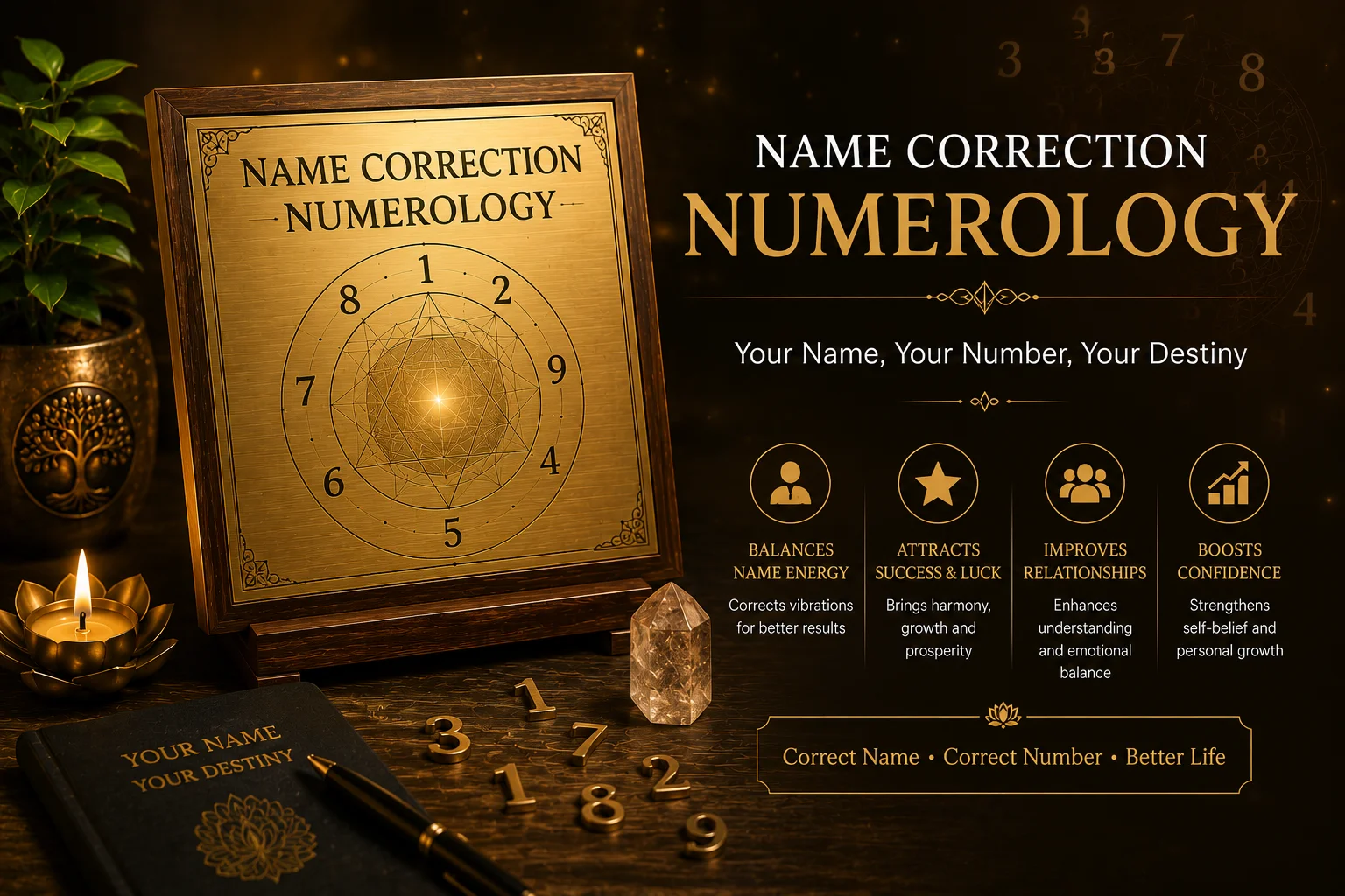 Name Correction Numerology consultation for success confidence and positive energy