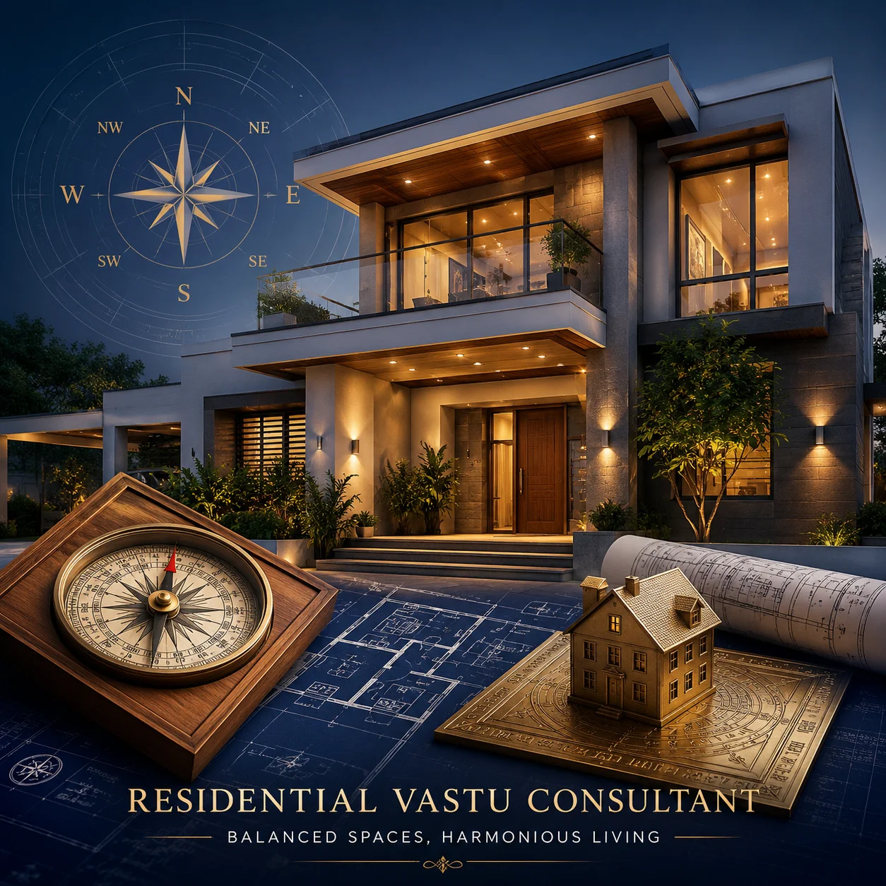 Residential Vastu Consultant services for homes flats apartments and villas