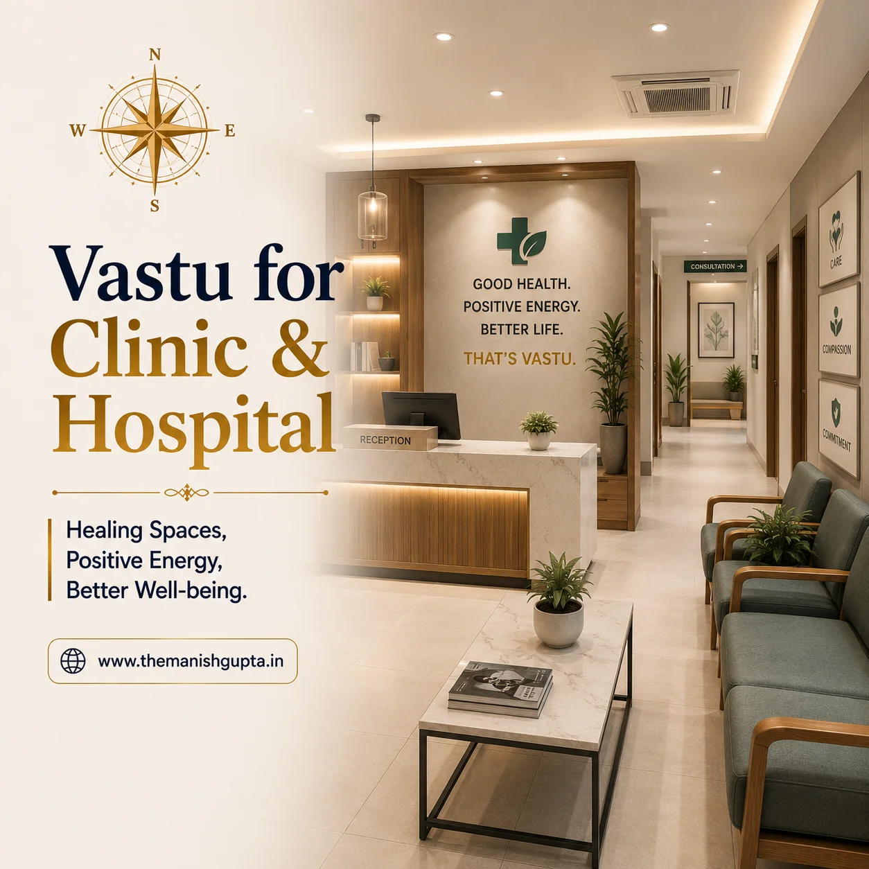 Vastu for clinic and hospital spaces for positive healthcare environment