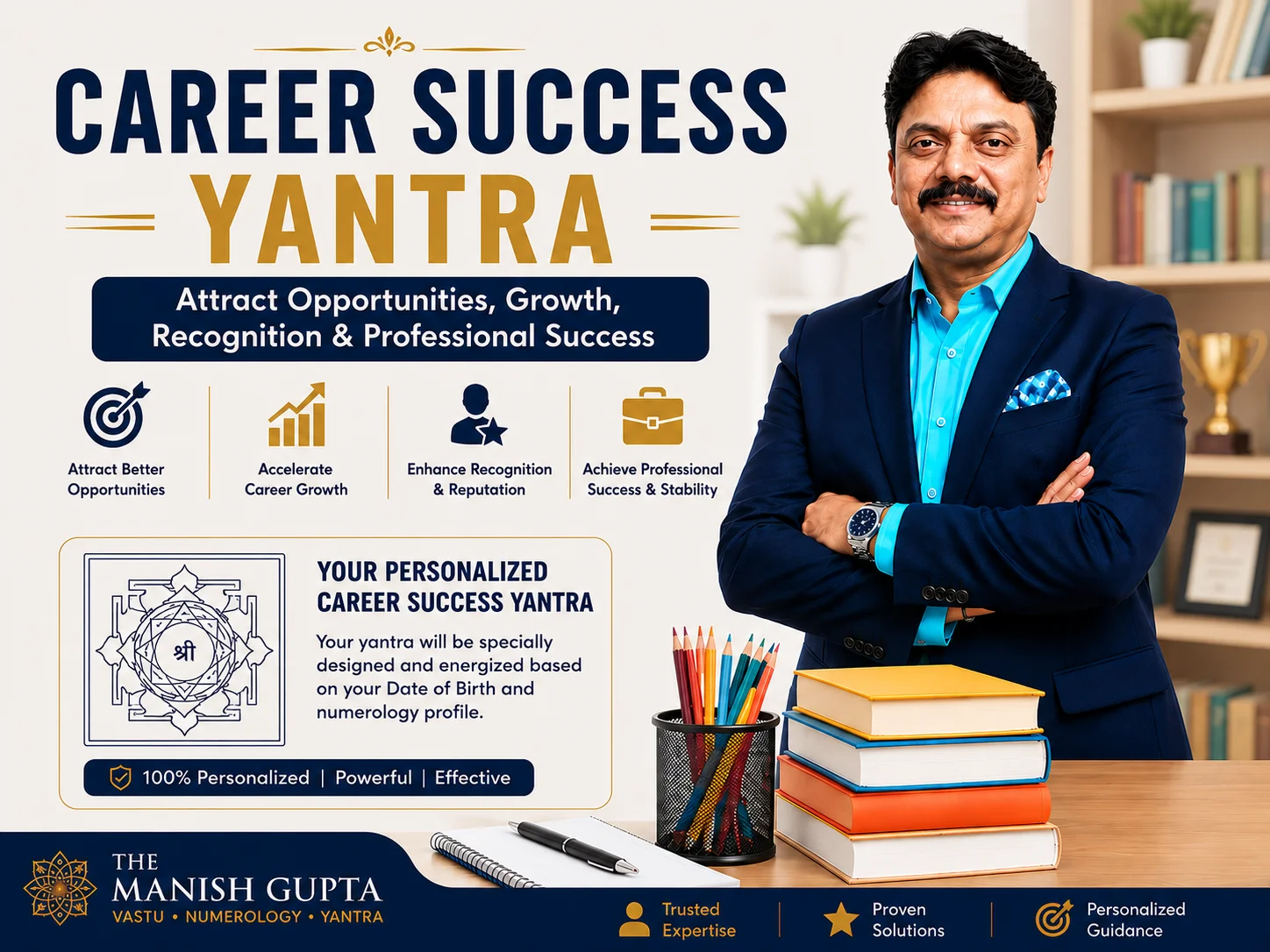 Personalized Career Success Yantra for career growth, job opportunities, professional success and career advancement.