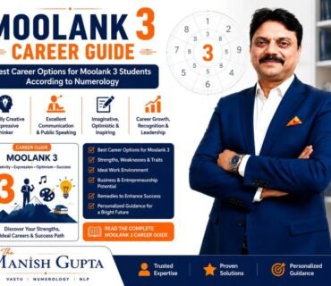 Moolank 3 Career Guide showing communication, creativity, leadership and best career opportunities according to numerology.