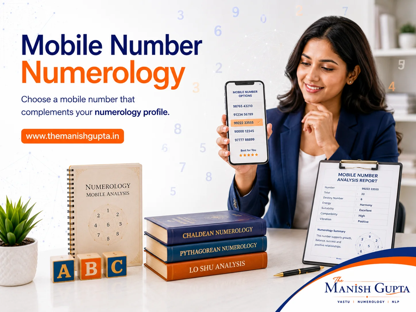Mobile Number Numerology consultation by The Manish Gupta to choose a mobile number compatible with your personal numerology profile.